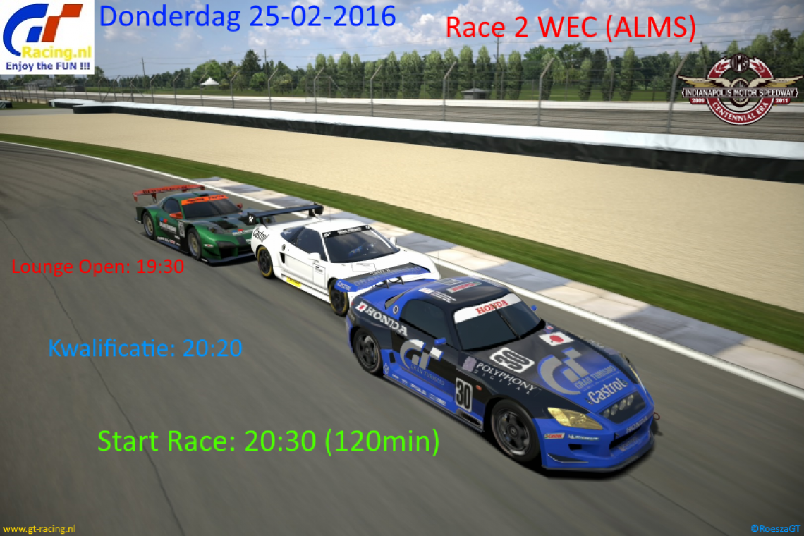 GT6 - WEC2016 Race 2 (ALMS)